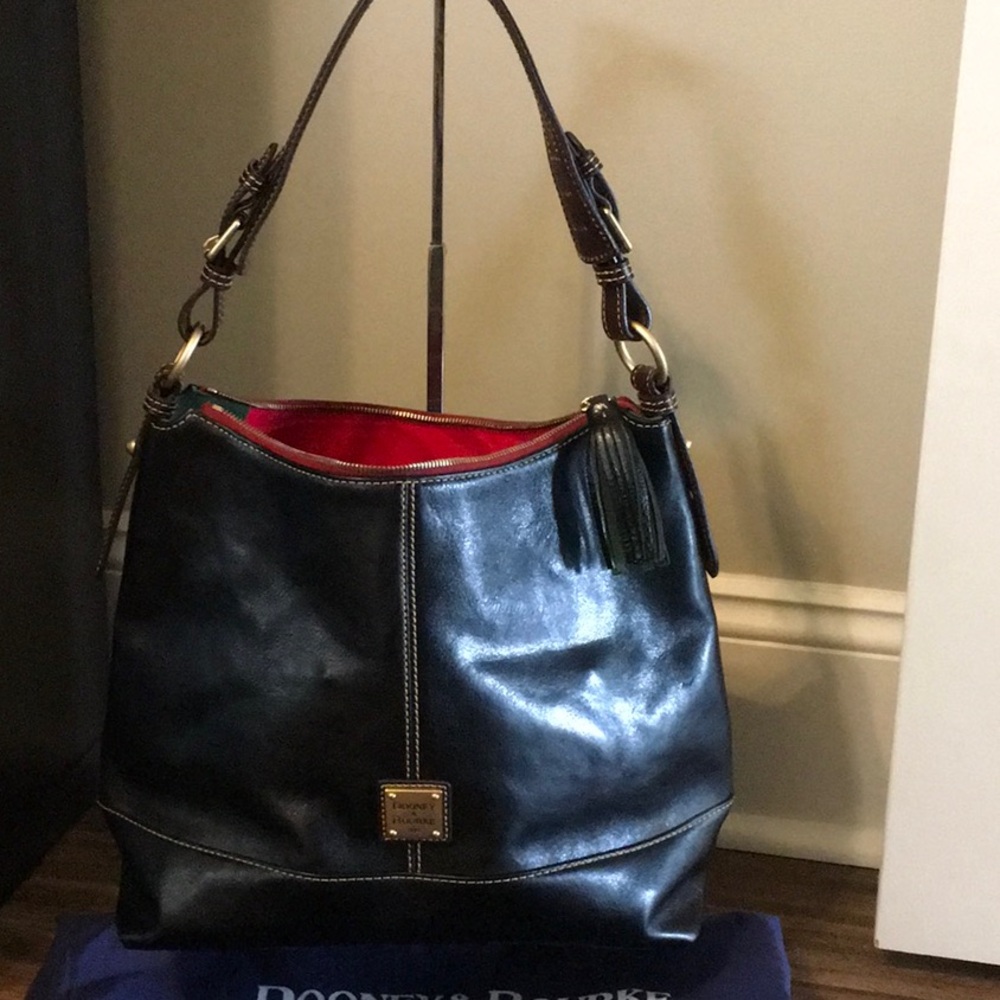 Dooney & Bourke Black Leather Shoulder Bag